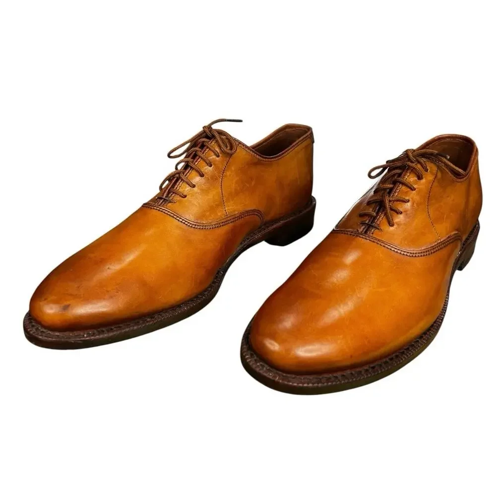 Allen Edmonds Men’s Carlyle Walnut Brown Leather Lace Up Oxford Size US 8 D